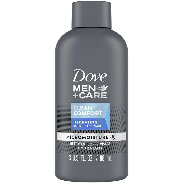 Dove Men+Care Clean Comfort Body + Face Wash 88mL