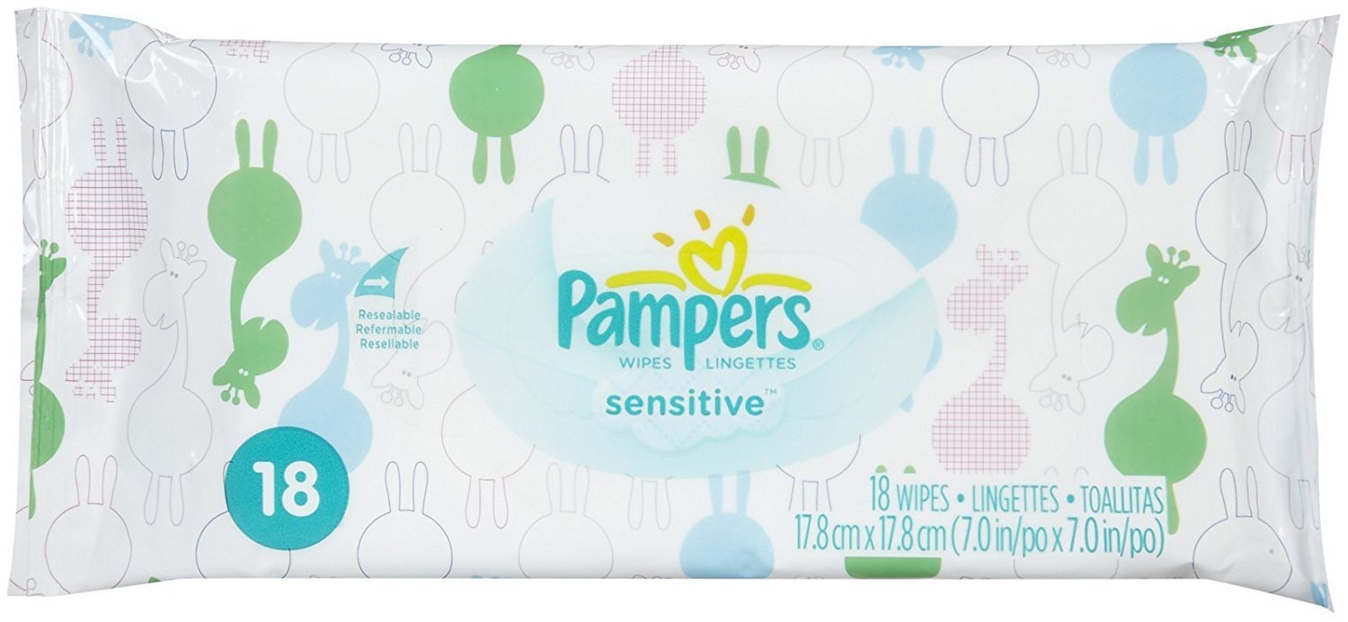 Pampers Sensitive Fragrance Free Wipes 18ct