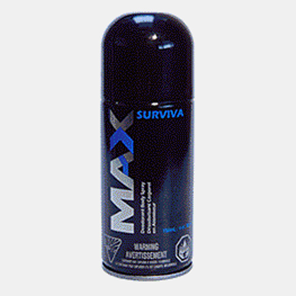 MAX "Surviva" Deodorant Body Spray 150mL - 12/pack