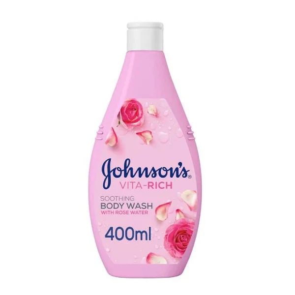 Johnson's Vita-Rich Bath Liquid 400ml Rose Water