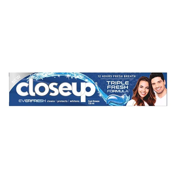 Close Up Toothpaste Deep Action 120ml Cool Breeze Blue New