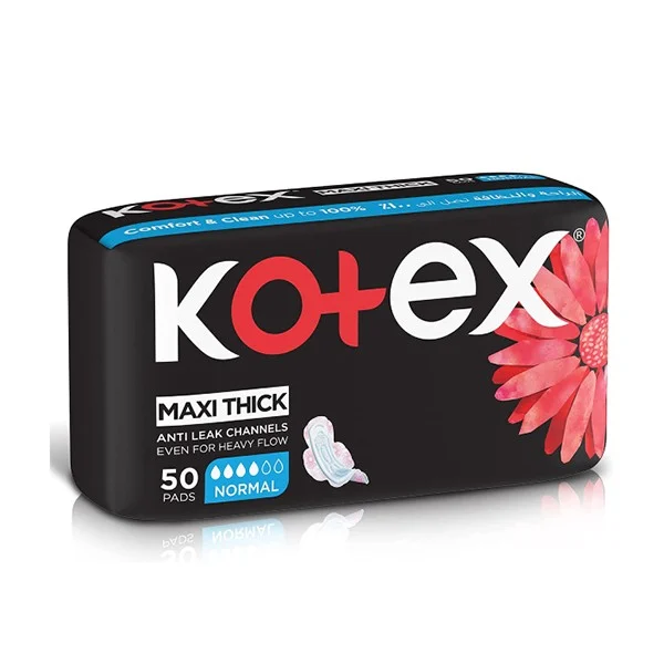 Kotex Maxi Regular Pads with Wings 50 Pads
