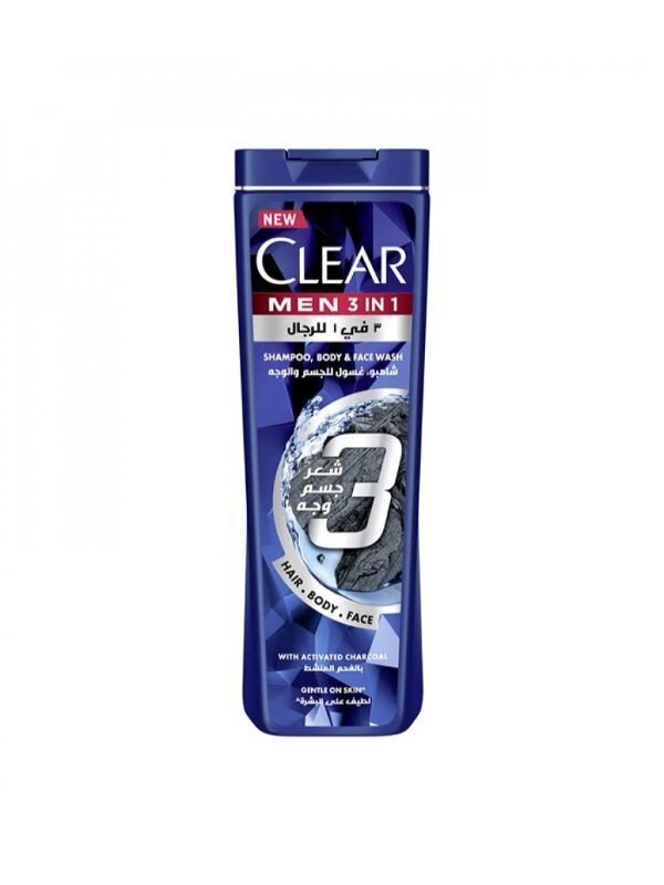 Clear Complete Care Shampoo for Hair, Body, and Face - 400 ml