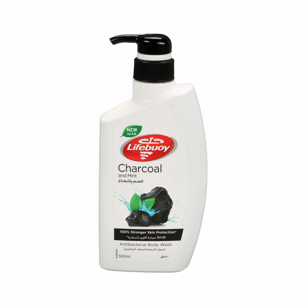 Lifebuoy Shower Gel 500ml Charcoal & Mint