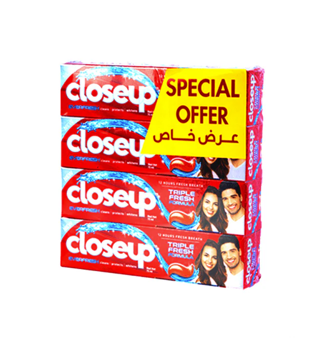 Close Up Toothpaste Deep Action 75ml * 4 Red (Special Offer)