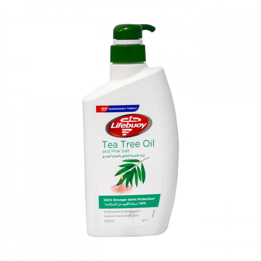 Lifebuoy Shower Gel 500ml Tea Tree Oil & Pink Salt