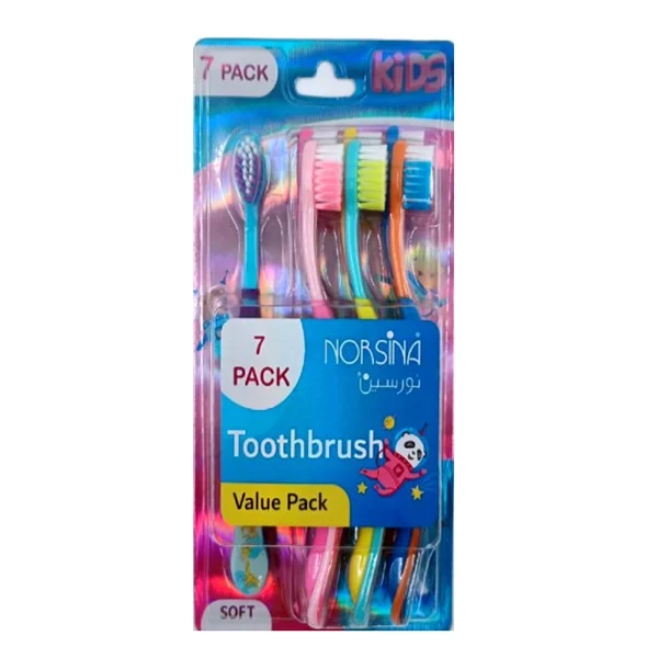 Norsin Kids Toothbrush 7pcs Soft - Economic Pack