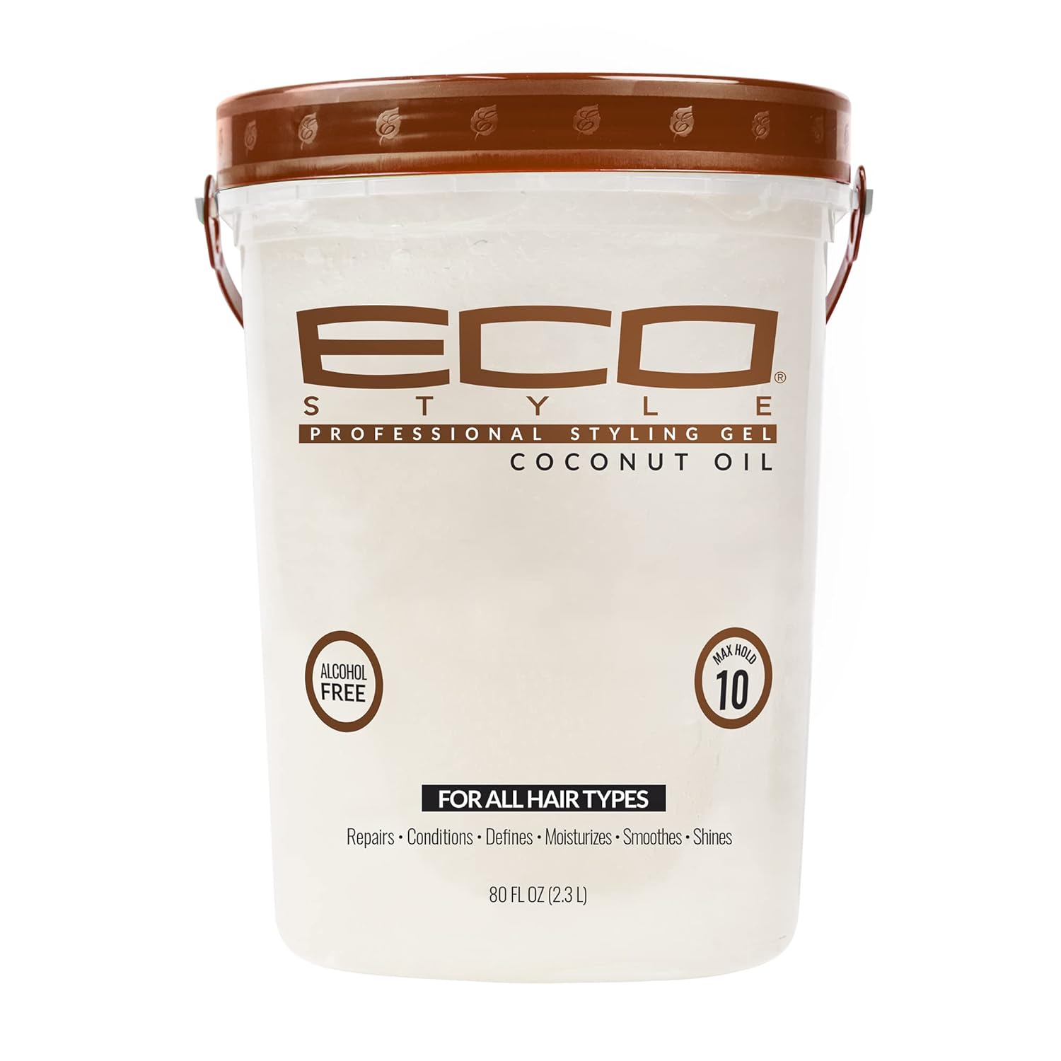 Eco Style Coconut Oil Hair Styling Gel * Adds shine and moisturizes hair * 2.3 L