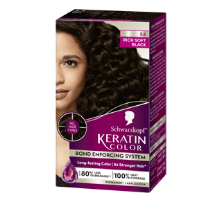 Schwarzkopf Permanent Keratin Hair Colour * 2.6 Rich Black 