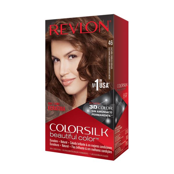 Revlon Color Silk Dye*46 Mead Golden Chesant Brown