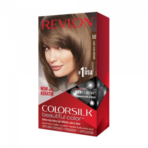 Revlon Color Silk Dye*50 Light Ash Brown 