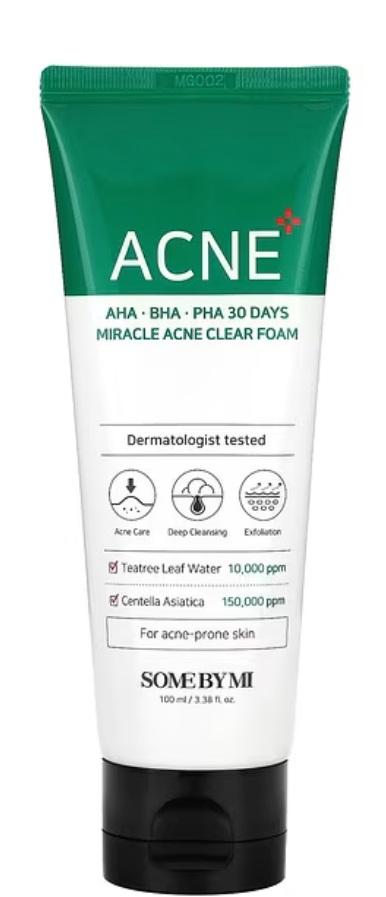 SOME BY MI AHA-BHA-PHA 30 DAYS MIRACLE ACNE CLEAR FOAM [100ml]