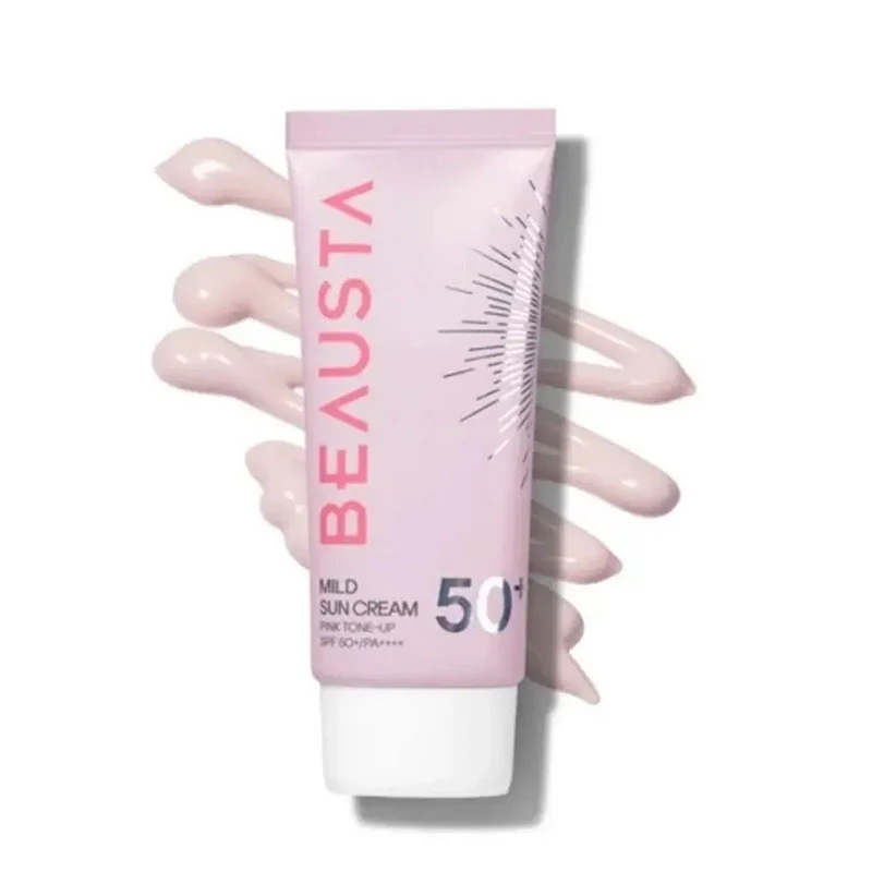 BEAUSTA PINK TONE UP MILD SUN CREAM SPF 50+/PA++++