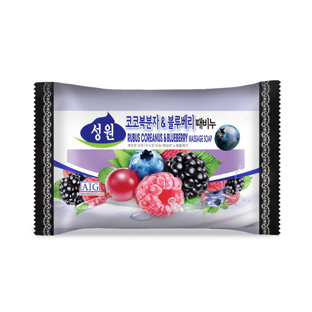 Rubus Coreanus and Blueberry Massage Soap