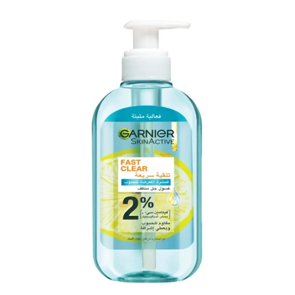 Garnier Face Wash Gel Purifying 200ml Vitamin C for Acne-Prone Skin