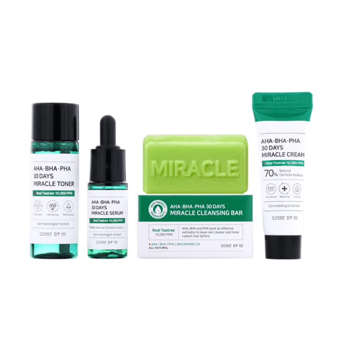SOME BY MI AHA-BHA-PHA 30 DAYS MIRACLE STARTER KIT [Toner 30ml, Serum 10ml, Crea