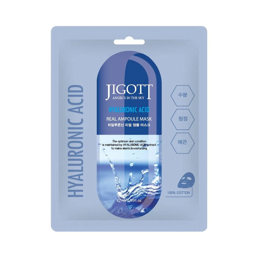 JIGOTT HYALURONIC ACID REAL AMPOULE MASK