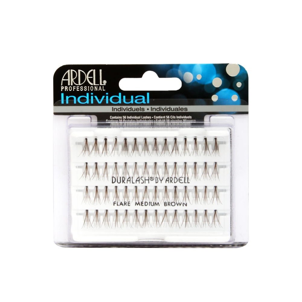 Durach Single Eyelashes Medium Brown - 56 Eyelashes