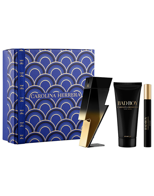 CAROLINA HERRERA BAD BOY EXTREME (M) SET EDP 100ML + EDP 10ML + SG 100ML